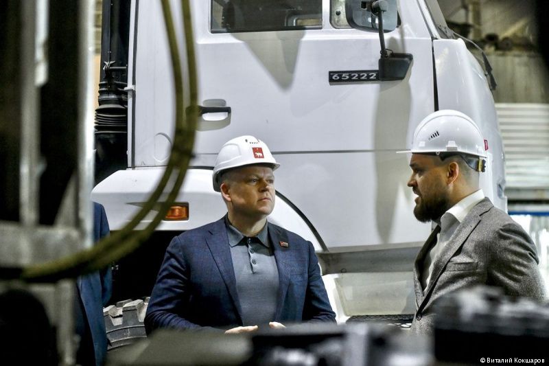 Глава Перми Алексей Дёмкин с рабочим выездом посетил производственную площадку «АЗОТТЕХ»